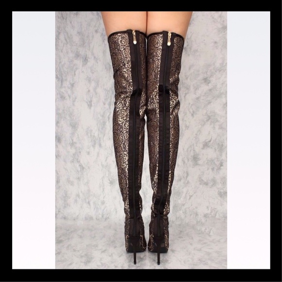 ❤️Size 7.5 Cape Robbin Studded Thigh High Boots - Picture 7 of 7